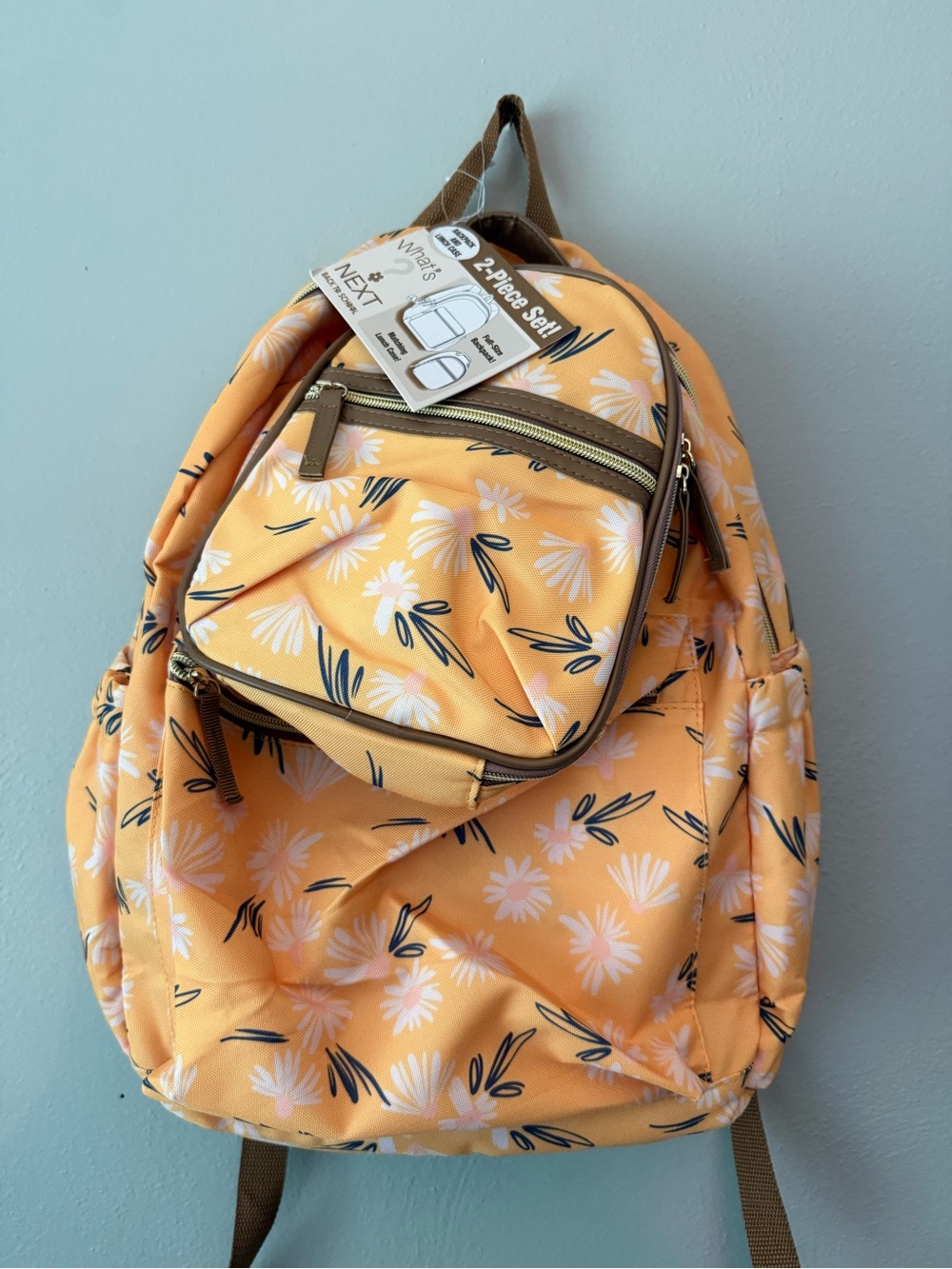 Floral 2-Piece Backpack Set